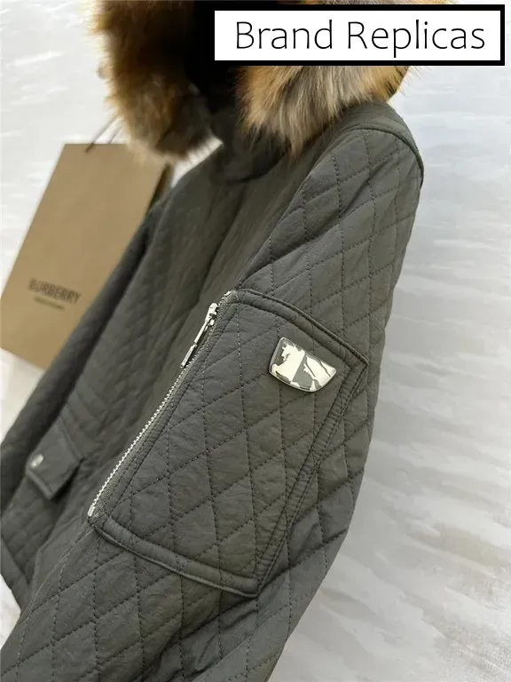 Burberry Diamond Quilted Hooded Jacket